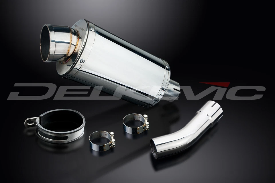 Suzuki SV650 2003-2012 Kit de silenciador de escape de acero inoxidable ovalado de 9" deslizable Foto 3 de 4