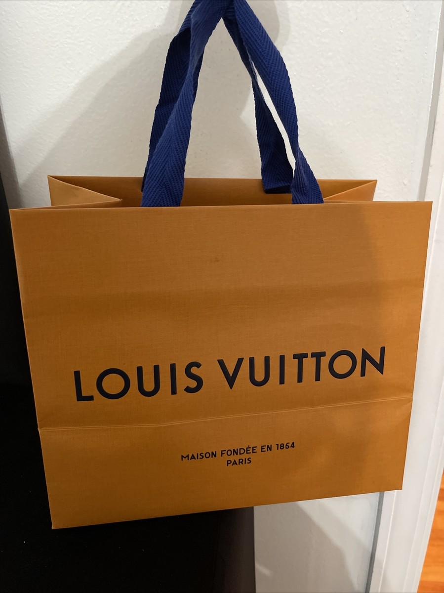 NEW LOUIS VUITTON Authentic Gift SHOPPING Bag Small Orange SIZE