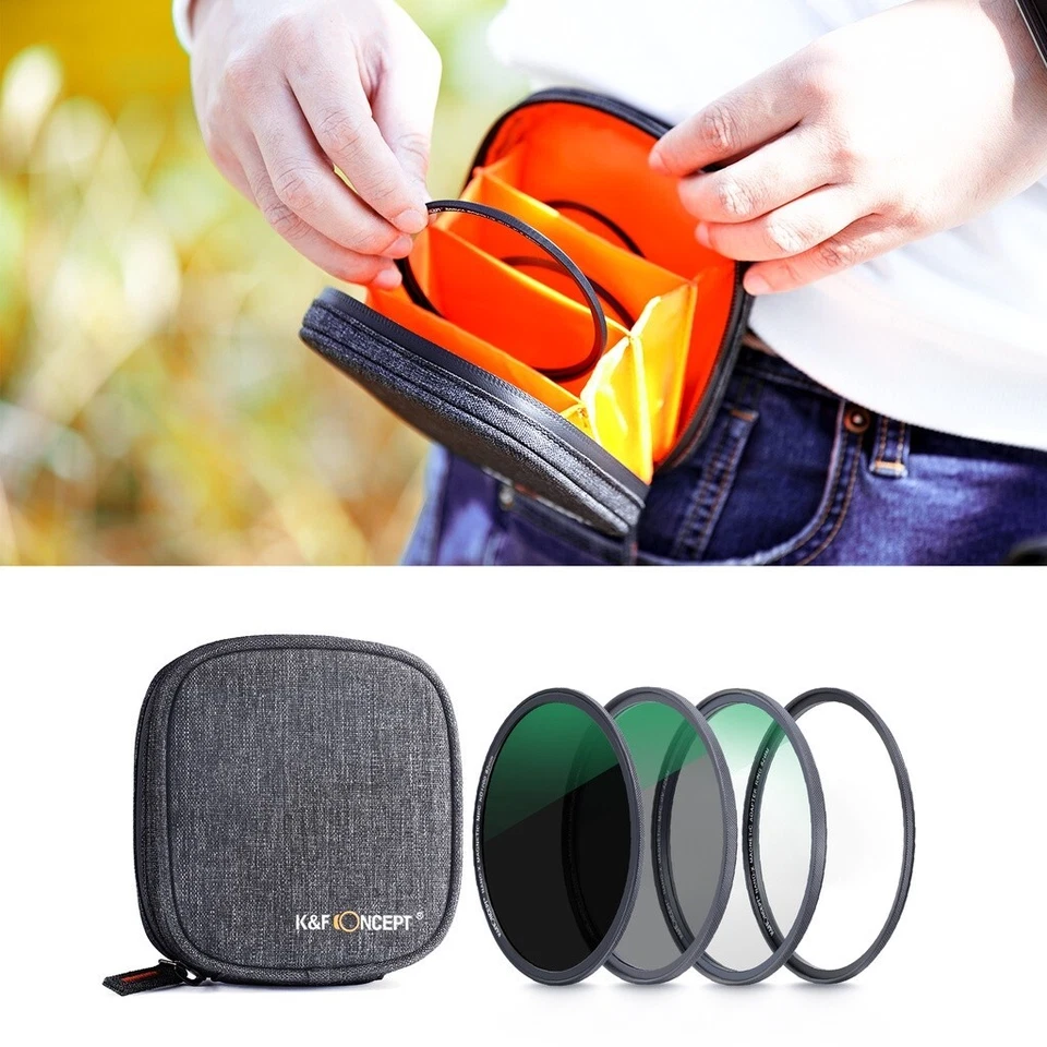 K&F Concept Magnetic Filter 4 Kit MCUV+CPL+ND1000 Filter+ Adapter Ring  49-95mm - Image 4 of 4