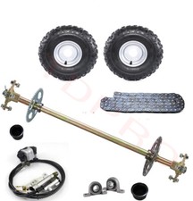 29" Complete Rear Axle Kit Wheels Brake Assembly for Quad ATV Buggy Go Kart Cart