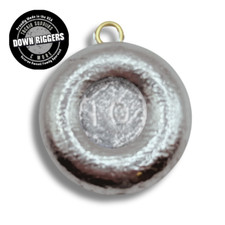 10oz River Coin "Disk" Sinker | Select qty up to 15pcs/9.37lb | Handcrafted by D