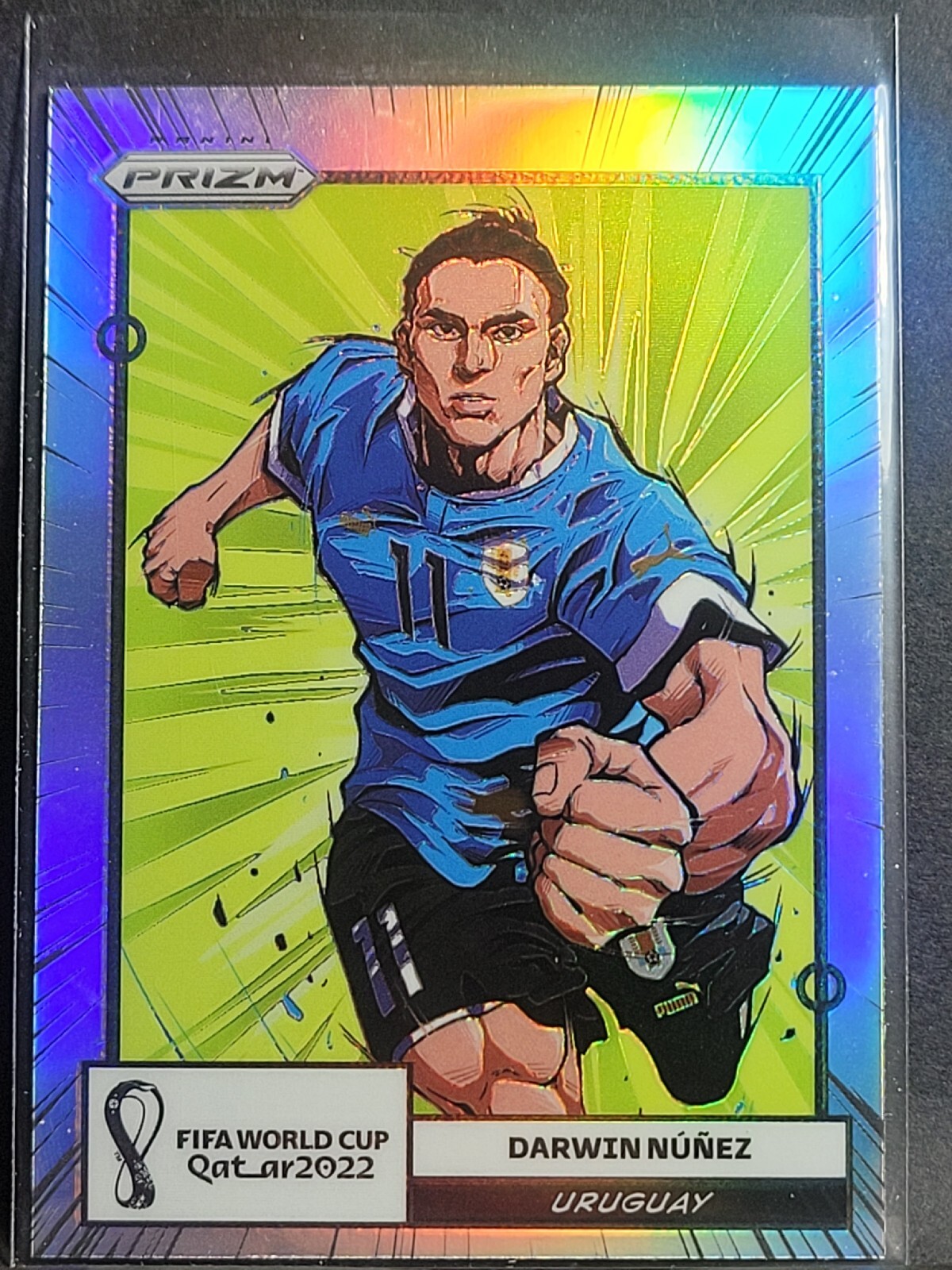DARWIN NUNEZ 2022 PANINI PRIZM WORLD CUP QATAR #24 MANGA SSP INSERT NRMT