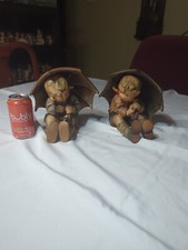 Goebel Hummel - Umbrella Boy and Umbrella Girl - TMK3 - 8” Figurines READ