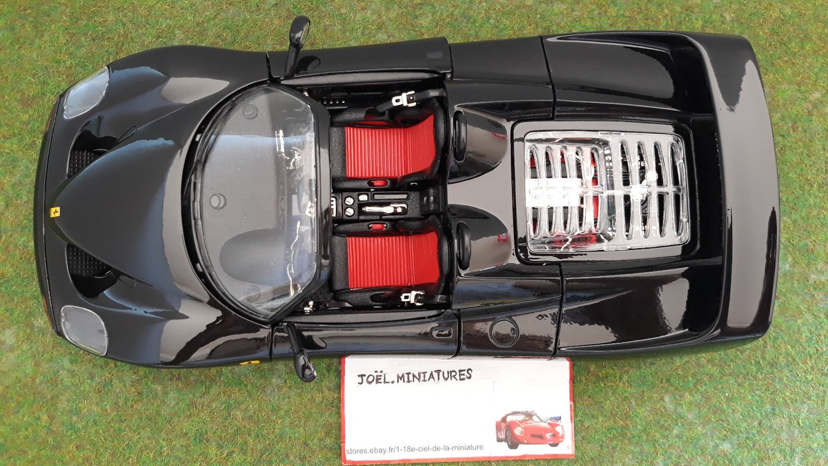 Miniature Burago 1/18 - Ferrari F50 Barchetta 1995 - Noire Et Or - RARE (sans Boîte)