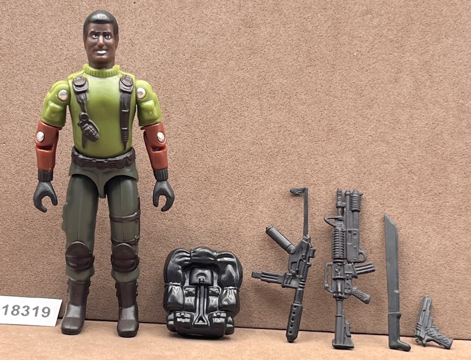 BLACK MAJOR CUSTOM GREEN SHIRT DRIVER G.I. Joe 3.75