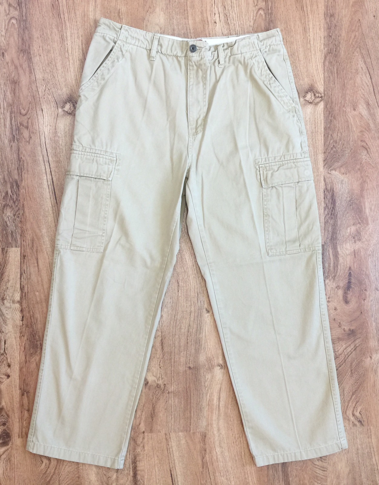 Chaps Mens Cargo Pants Large Snap Close Side Pockets … Gem