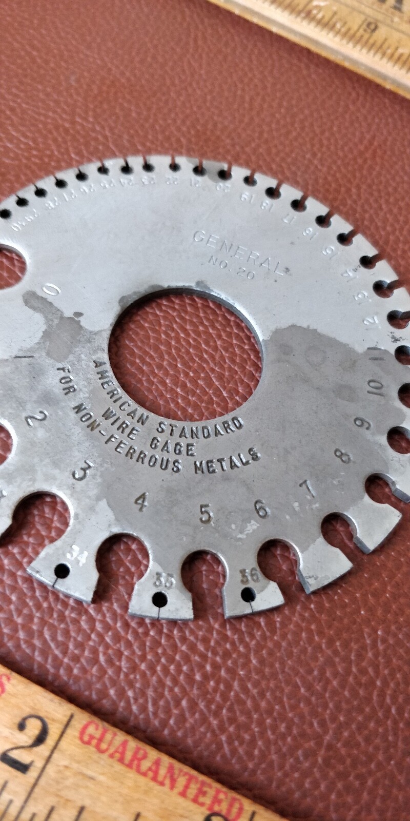 Vintage USA 🇺🇸 General Hardware Mfg. No. 20 American Standard Wire Gage