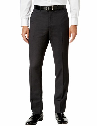 Mens Mini Stripe Flat Front Pants 