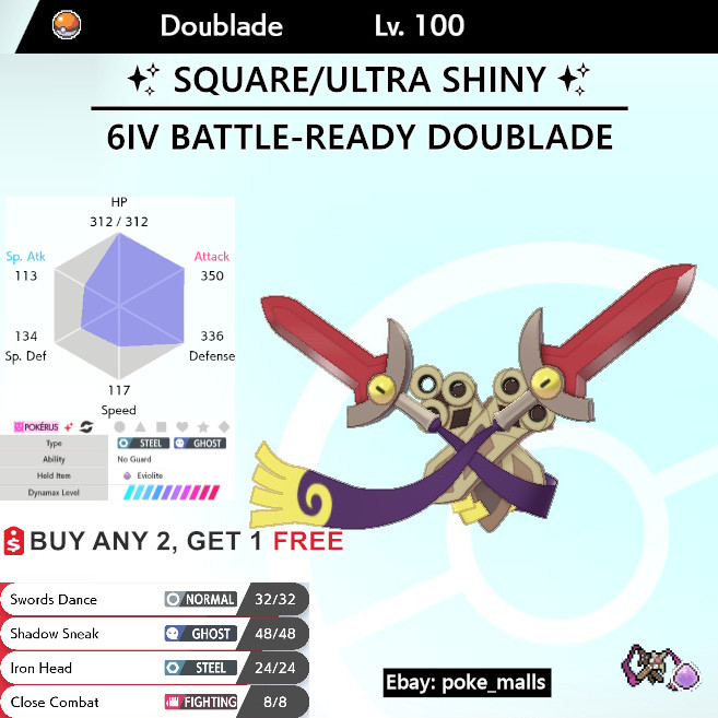 Pokemon Sword and Shield- ✨Ultra Shiny✨ 6IV Buzzwole FAST D