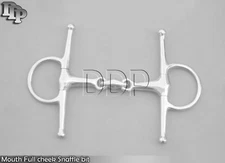 HORSE SIZE 5" Full Cheek Snaffle Mouth Bit Stainless Steel, BT-0097