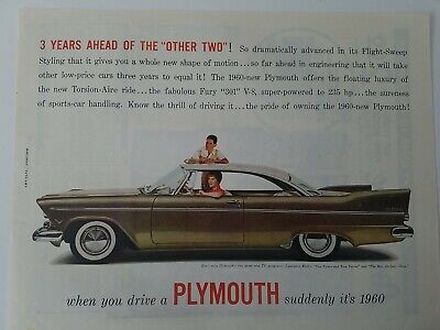 Original Vintage Advertising for 1960 Plymouth Station Wagon 