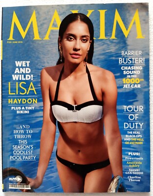 Maxim India Juni 2015 Lisa Haydon Anastasia Ashley Charlize Theron Jim Capers
