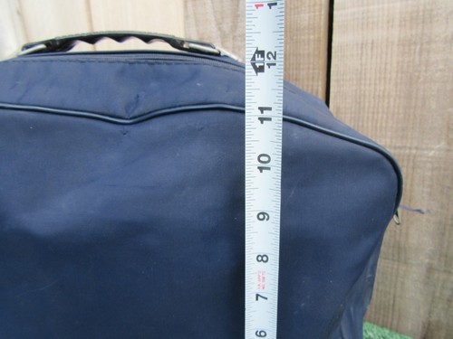 Vintage SAS Scandinavian Airlines Blue Travel Carry On Bag Luggage - Picture 6 of 11