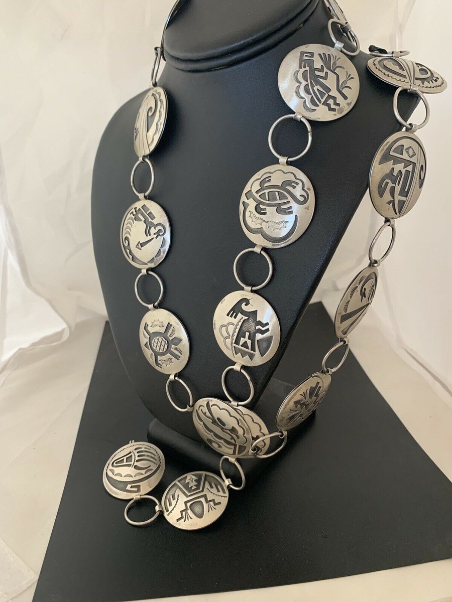 Native American Indian Mens Old Pawn Sterling Silver HOPI  display picture 3