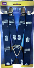 Suspenders - 1.0" Dr. Who Police Box Buckle-Down