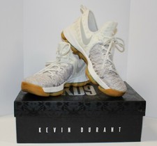 Nike Kevin Durant KD 9 Pale Gray-Ivory - Sz 7 Youth - Pre-owned EUC