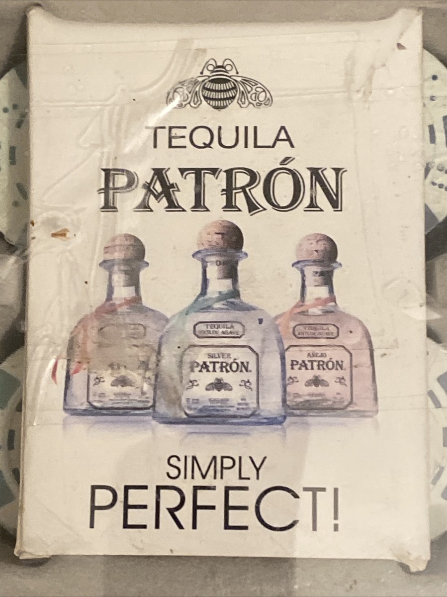 Patron Tequila Casino Style Clay Poker Chips, Cards, and Dice Set