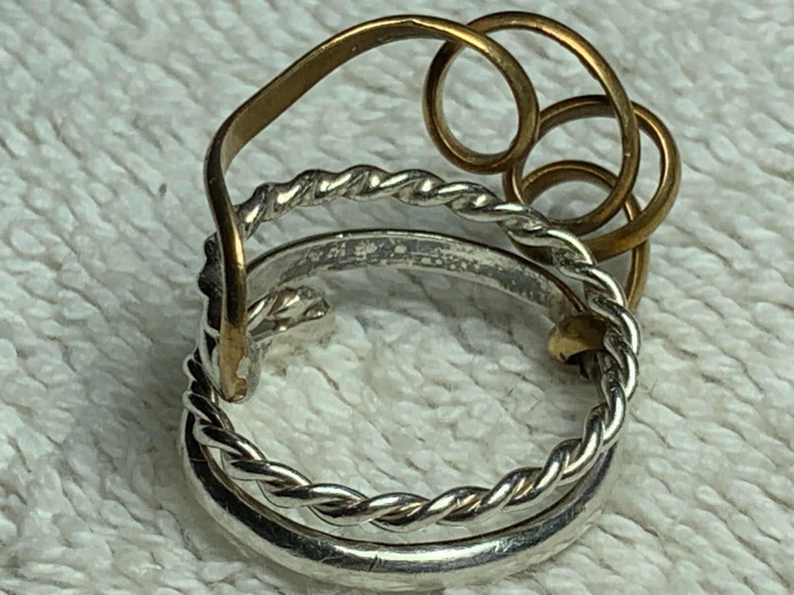 Sterling Silver 925 Unique Design Adjustable Ring… - image 10