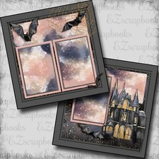Enchanted Castle - Halloween - 2 Premade Scrapbook Pages - EZ Layout 5648