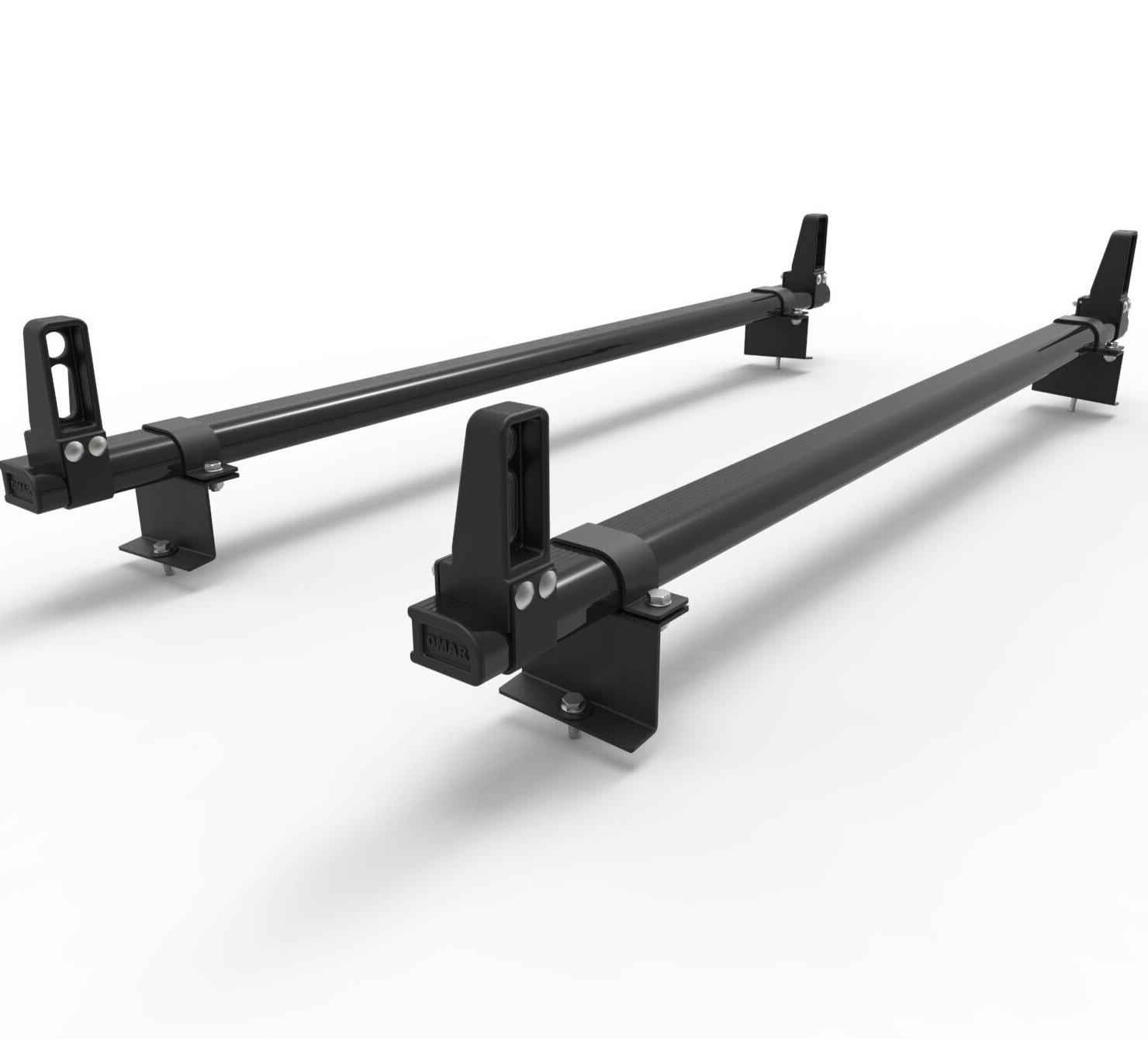 Fiat Doblo roof rack 2 bars inc stops 2022 onwards model Black -DM129LS