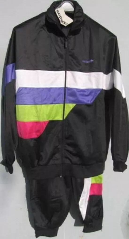 ADIDAS tracksuit, blue vintage deadstock track suit set jacket pants 80s 90s NWT