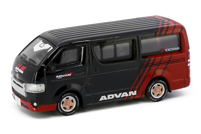 TINY JP2 02 JAPAN City TOYOTA HIACE ADVAN Van Discast Car New 1/64