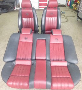 Original Alfa Romeo 159 Limousine Sitzausstattung Sitze Leder schwarz / rot TOP