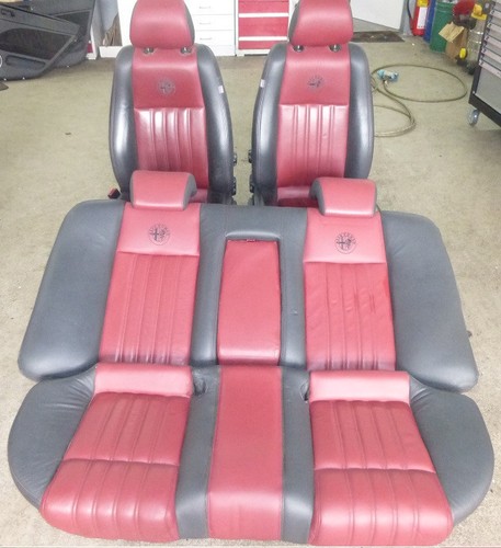 Original Alfa Romeo 159 Limousine Sitzausstattung Sitze Leder schwarz / rot TOP