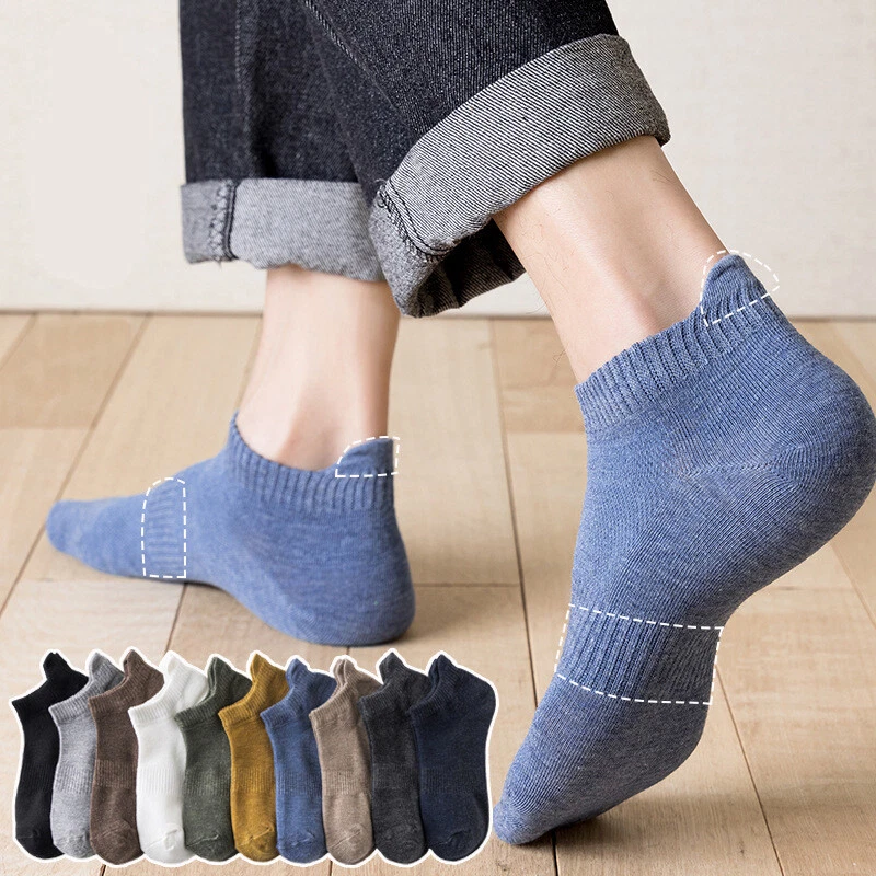 5 Pairs Mens Womens Ankle Socks Sport Cotton Crew Socks Low Cut Invisible  Soft