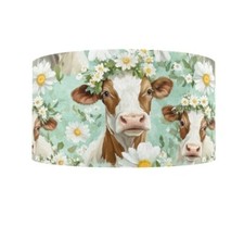 1.5" 1 yard Cow daisy garden summer Printed Grosgrain Ribbon 1277050
