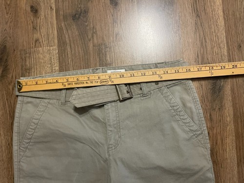 DOCKERS Pants, Women's Size 8, Green, Ideal Fit, Built in Belt, Cargo Pockets - Picture 7 of 9