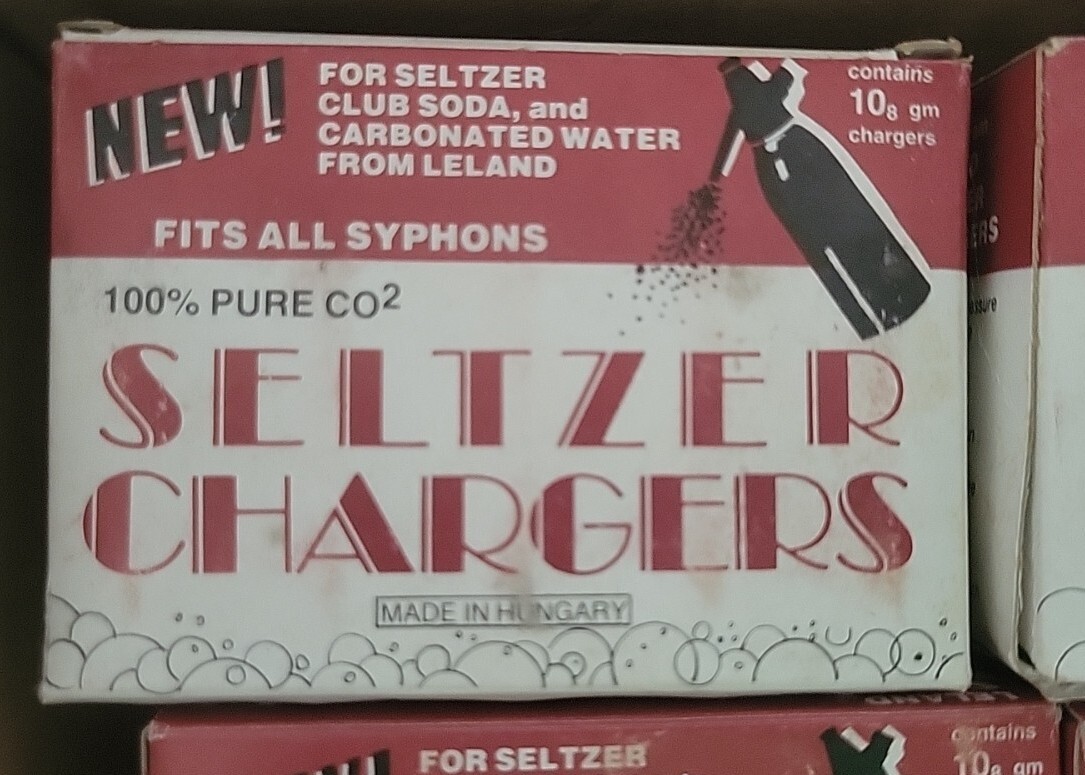 50 Leland syphon CO2 soda chargers 8g C02 seltzer water cartridges 5