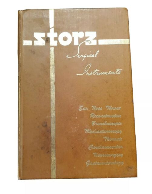 Storz Surgical  Instruments  Catalog  1966 Ninth Edition eBay