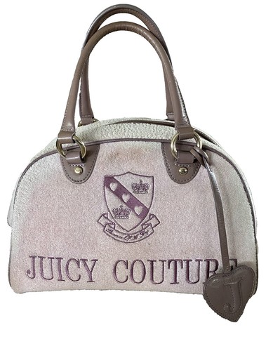 バッグ Juicy Couture Sherpa Faux Fur Speedy Flashback Satchel Top Handle