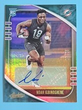2020 Panini Absolute Green Spectrum Rookie Auto /25 Noah Igbinoghene #184 Miami