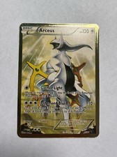 NEW Arceus XY83 Promo HP120 Pokemon Gold Metal Fan Art Display Card M/NM