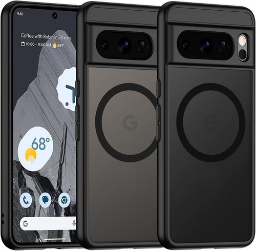Black Magsafe Case For Google Pixel 8A Pro / 7A Wireless Shockproof Phone Cover - Picture 3 of 34