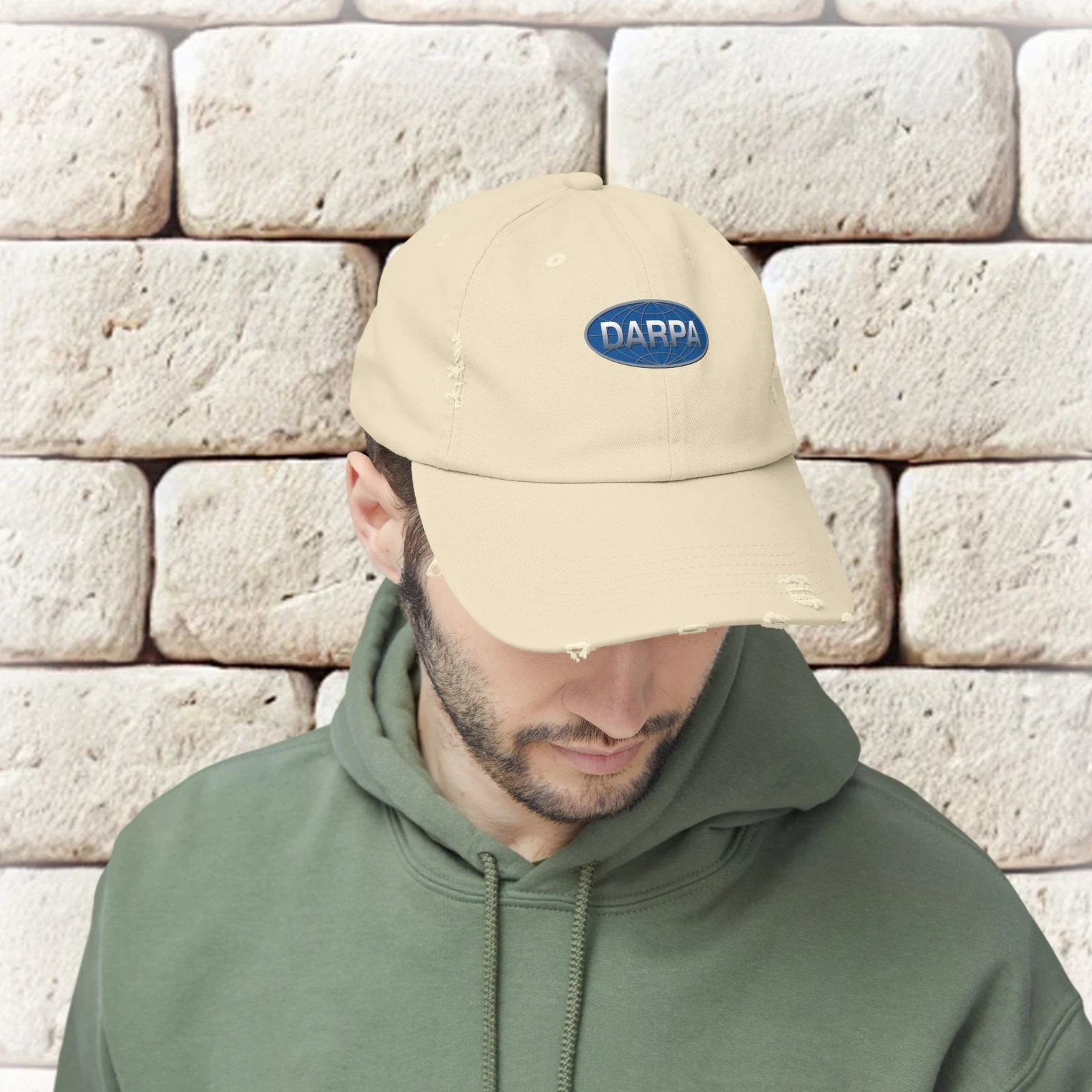 DARPA Emblem Unisex Distressed Cap