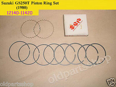 Suzuki GS250 GSX250 GSX550 Piston Ring 0.50 NOS 12140-11420 GS250T  1980-1981 | eBay