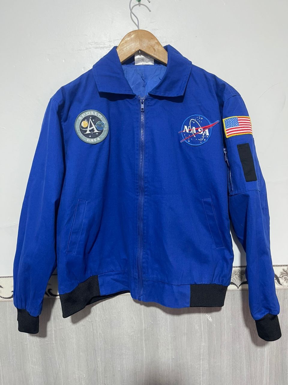 NASA Apollo 11 Blue Flight Jacket Get Real Gear Aeromax Yout