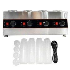 Electric Sauce Warmer Dispenser Jam Heat Preservation Machine 650ml 30-85℃ 110V