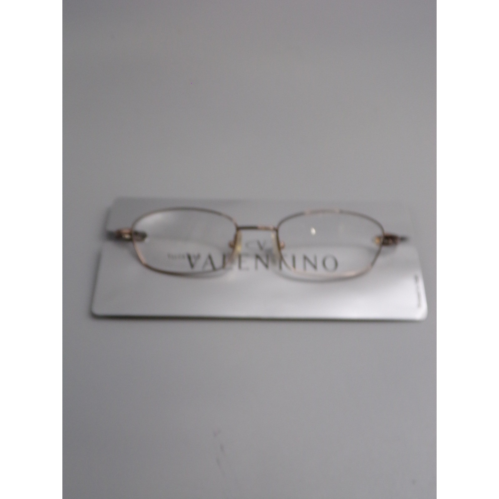 Valentino Eyeglasses Frames Rose Gold Oval Metal Made in Italy 5257 U81