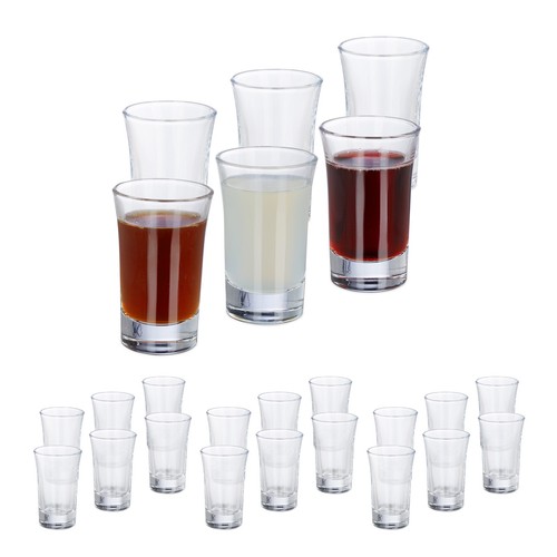 Bicchierini da shot Bicchieri per liquore 4 cl Bicchieri da festa 80 g 24 pz. - Foto 1 di 8