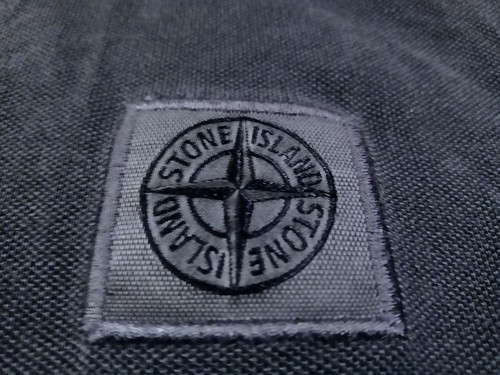 Polo Stone Island manica lunga taglia S colore grigio scuro slim fit 100% cotone - Foto 9 di 12