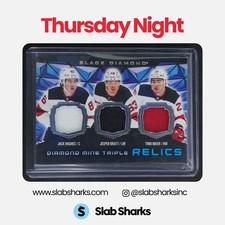 2025 BLACK DIAMOND TIMO MEIER/JACK HUGHES/JESPER BRATT MINE TRIPLE RELICS