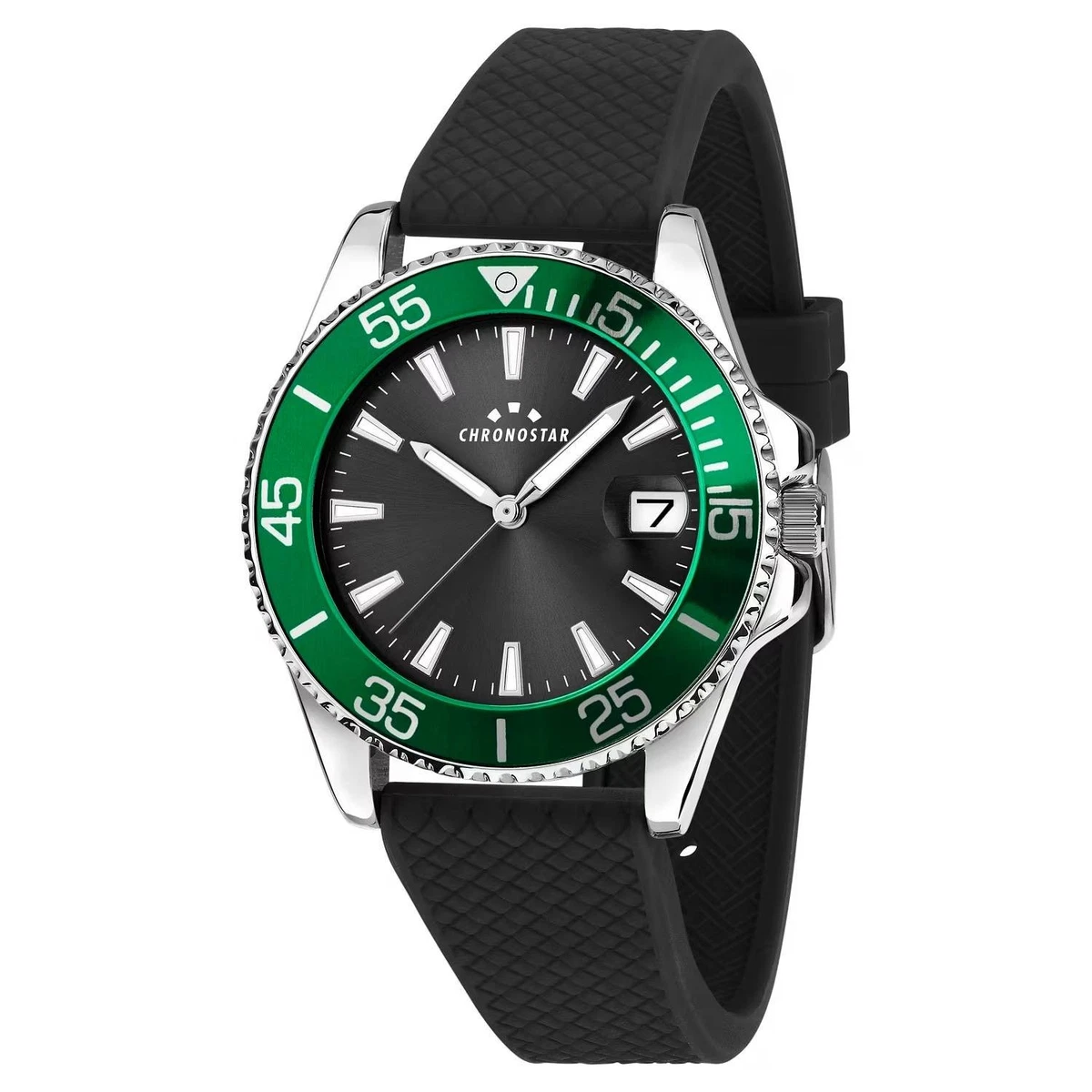 Hemobllo Orologio Da Uomo Al Quarzo Con Cinturino In Tela Verde, Quadrante Con Calendario, Sportivo E Casual - 4