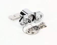 Glastender Lock, Cooler Door, With Two Keys, Chrome 06001536 - Free Shipping +