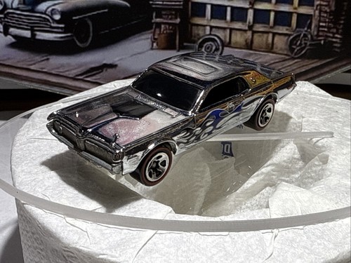 Hot Wheels Classics Serie 1 1968 Mercury Cougar Cromato con Fiamme #7/25 2004 - Foto 4 di 10