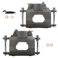 For 71-72 GMC Sprint 69-72 Buick Skylark 2pcs Silver Front Brake Calipers