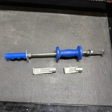 Slide Hammer Dent Puller Kit Automotive Body Repair Tool Set Blue Handle Used